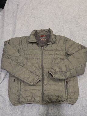 Hawke & Co Sport Gray Quilted Puffer Jacket Size M!